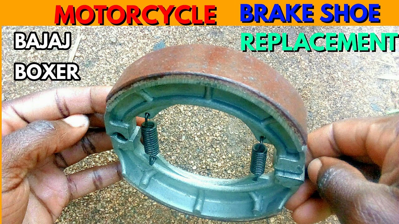MOTORCYCLE BRAKE SHOE REPLACEMENT.(BAJAJ BOXER)