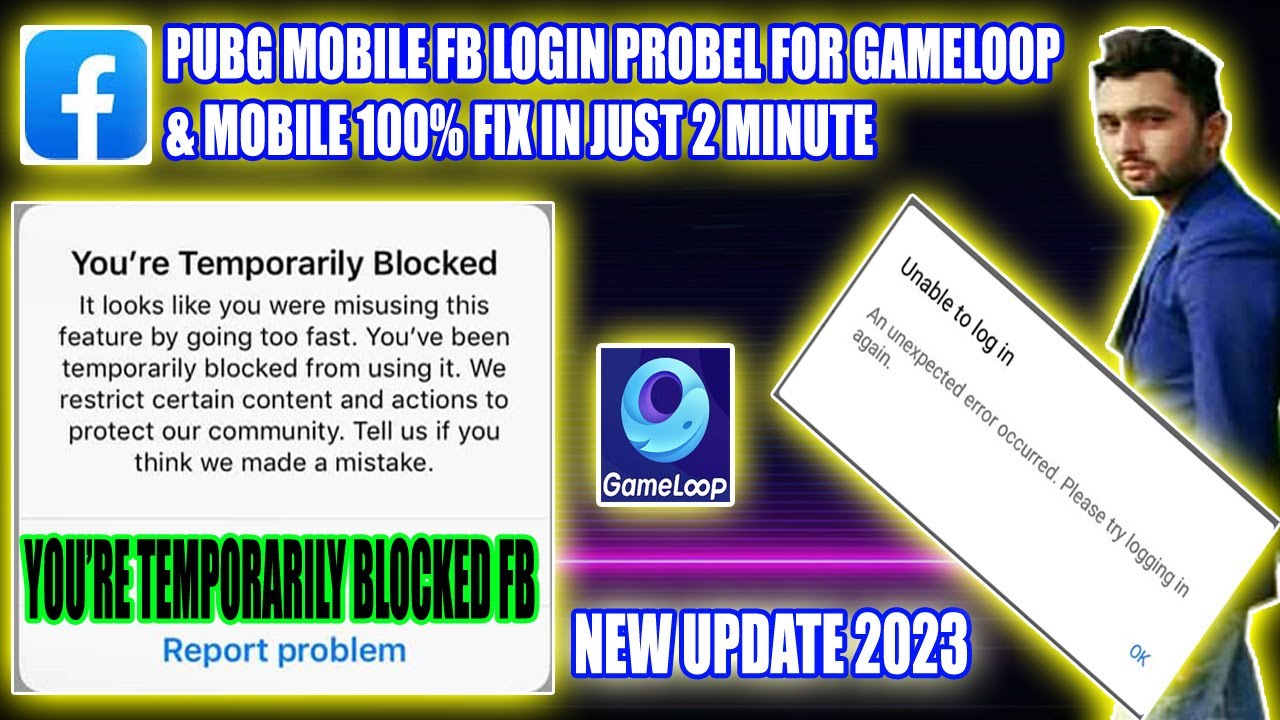 Pubg mobile Facebook login problem | Pubg login problem After 2.5 ...
