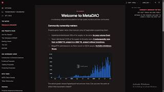 About MetaDAO (new) ($META) Project!!