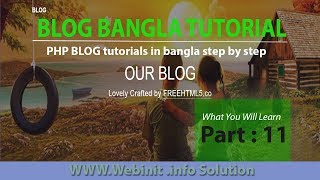 how to create blog website in php bangle tutorial ||  blog with dynamic post (Part-11)