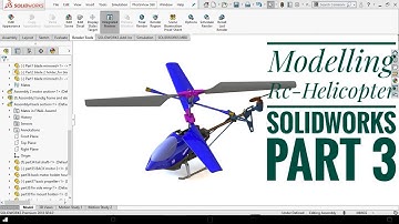 HELICOPTER USING SOLIDWORKS Part-3 -IN [2020]