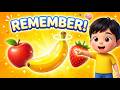 Memory Game for Kids! 🍓 Find the Fruit &amp; Learn English | Fun Brain Challenge