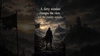 Your view can lie, reality doesn’t. 🖤 #deepquotes#motivation #philosophy #share