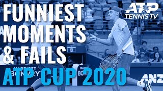 Funny Tennis Moments \& Fails 😂 | ATP Cup 2020