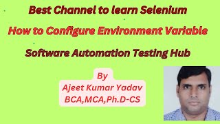 How to Configure Environment Variable-Java  By Ajeet Yadav