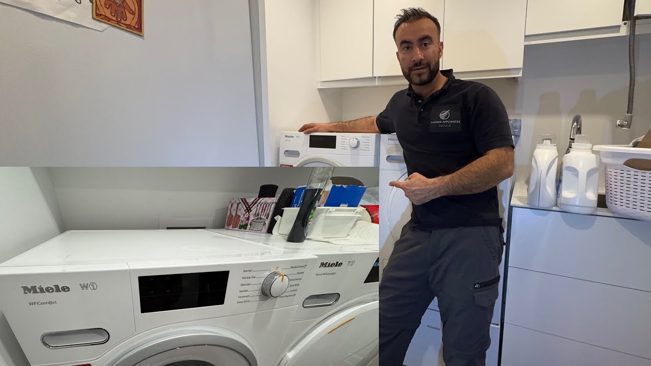 Как устранить шум стиральной машины Miele при отжиме | Вибрация стиральной машины Miele | WWF060 ...