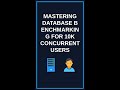 Mastering Database Benchmarking for 10k Concurrent Users #Shorts