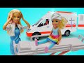 Маленькие куклы Барби заболели - Видео для девочек про приключения Барби