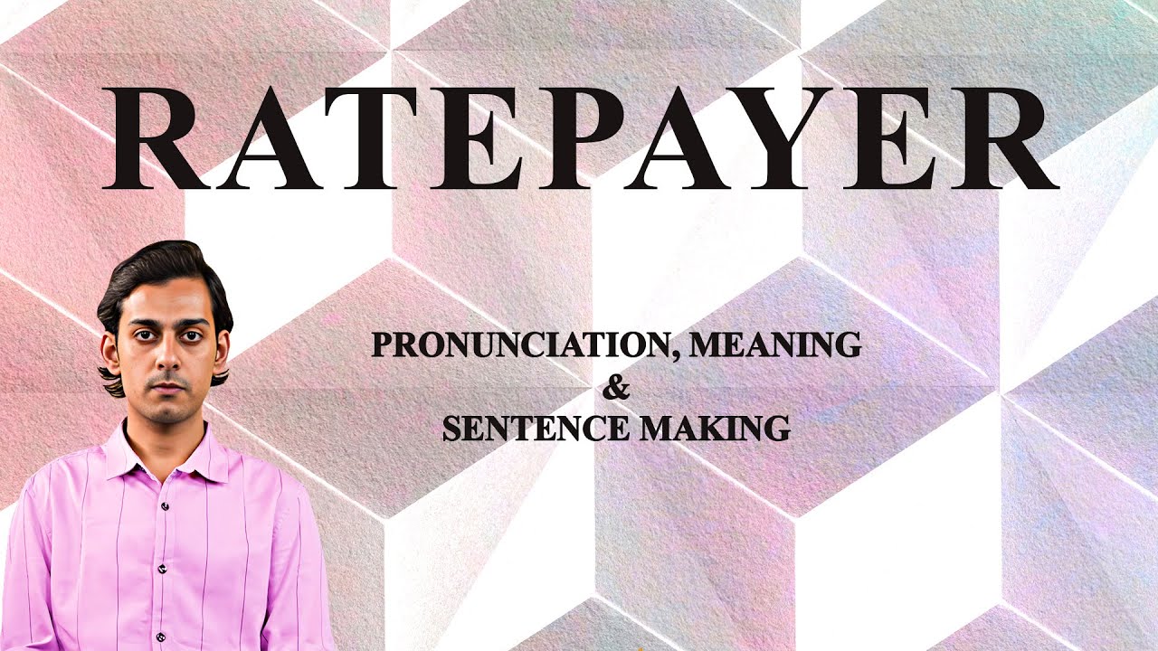 Ratepayer Definition RATEPAYER - Meaning_&_Pronunciation_Word_World_Audio_Video_Dictionary ...