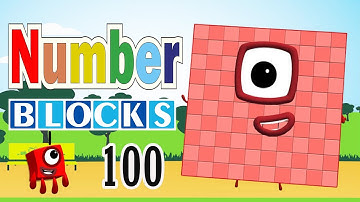 Numberblocks 100 Draw Bricks - Satisfying Video