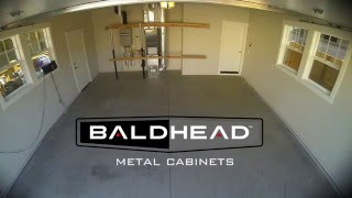 This timelapse video captures a recent Baldhead Cabinet install from beginning to end. Pictured in the opening and closing frames 