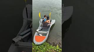 Unboxing a Boat?! The Ultimate Folding Boat Setup! ⛵ #fishing #boating #automobile #shorts #outdoors