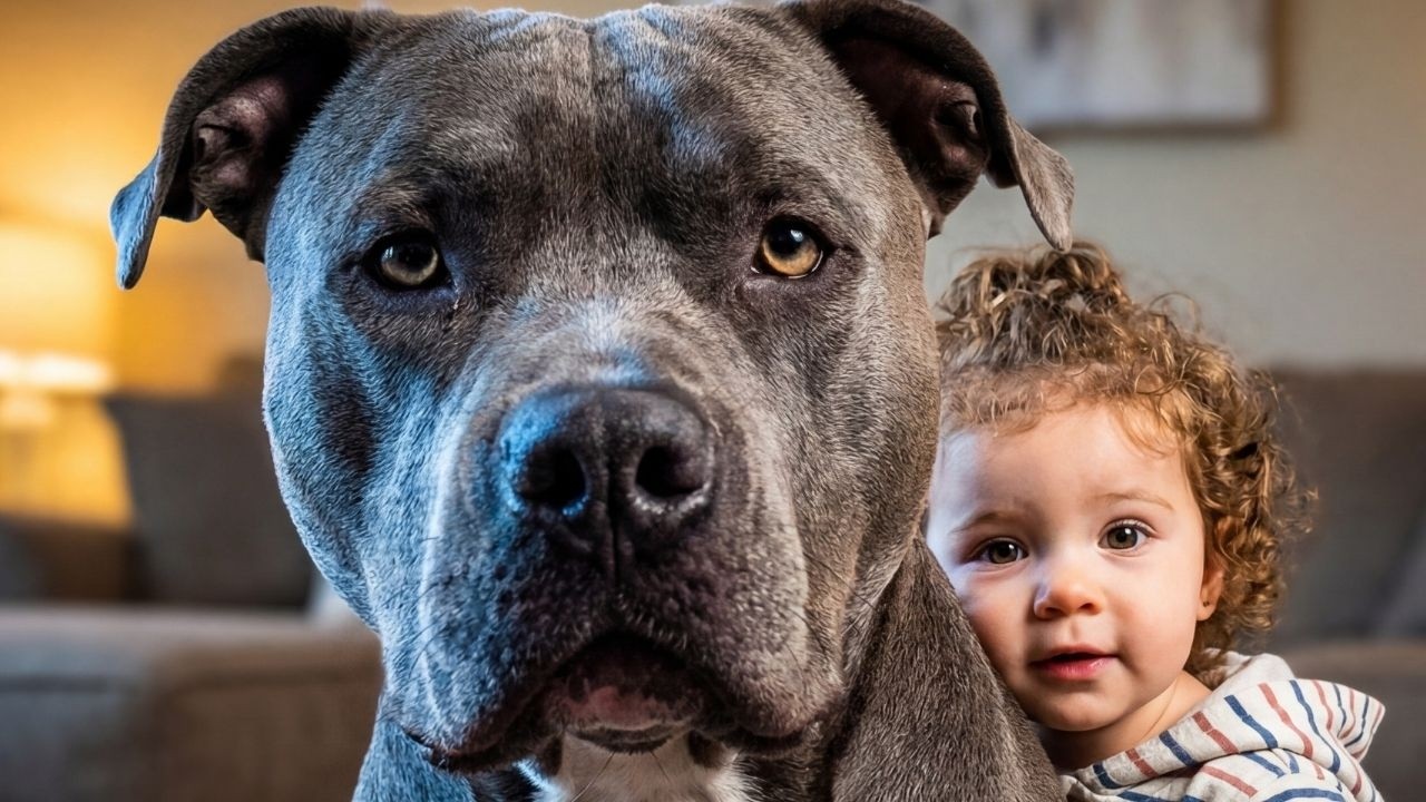 Alle nannten diesen riesigen Pitbull ein Monster – bis sie ihn mit meiner Tochter sahen