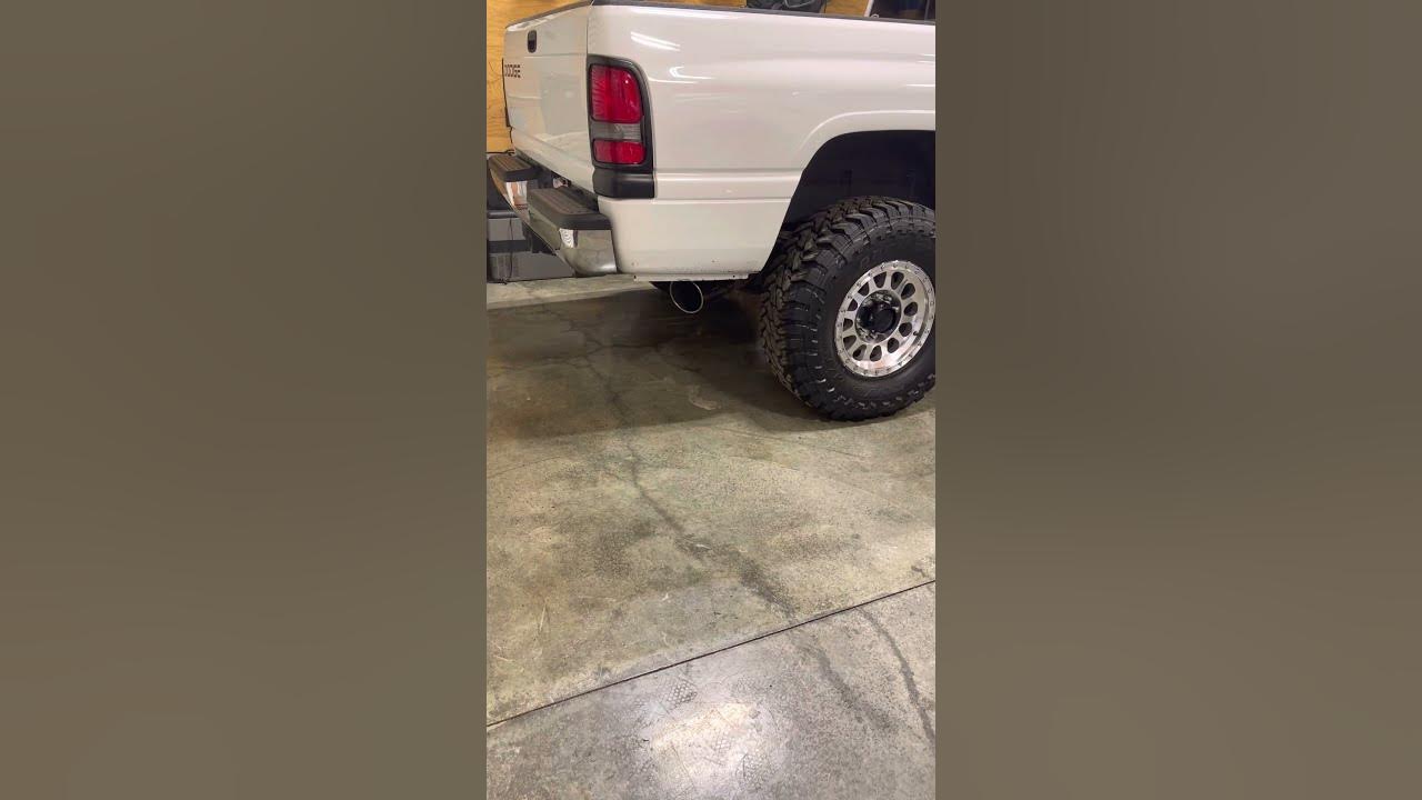 2001 24valve cummins fleece cheetah turbo 5 inch straight pipe 100hp