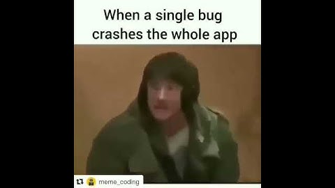 when single bug crashes the whole app