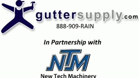 RainTrade & NTM 5" to 6" MACH II Gutter Machine Changeover Video