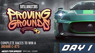 Jaguar C-X75 DAY 1 Warm-Up SK1LLMAST3RS Proving Grounds NFS No Limits