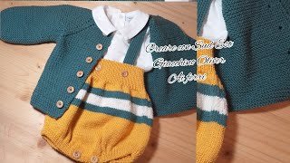 Giacchino Oliver/maglie neonati ai ferri - YouTube