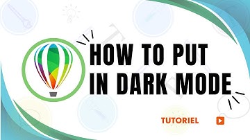 How to put corel draw in dark mode