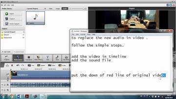 How to remove audio and add new audio in a video in AVS video editor