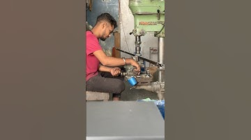 Profile shutter make 22 mm hinges hole || on profile shutter making machine