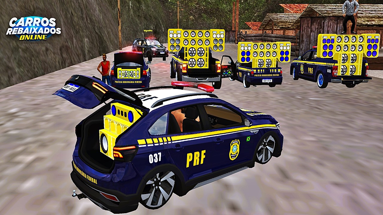 CARROS REBAIXADOS ONLINE | ENCONTRO DE SOM DAS VIATURAS DA PRF NO RANCHO E CHEGOU VT !