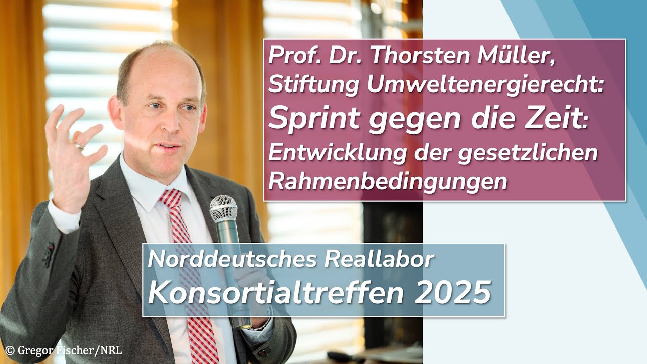 Prof. Dr. T. Müller | Sprint gegen die Zeit: Entwicklung der gesetzlichen Rahmenbedingungen