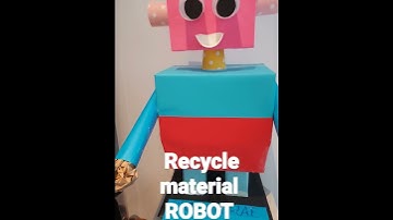 made by recycled materials robot