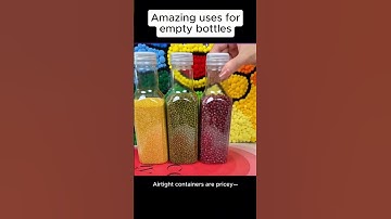 Amazing uses for empty bottles#life #lifetips #lifehacks
