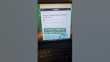 Organize your Browser Tabs! #shorts