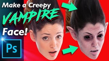 Tutorial for Making a Vampire Face in Photoshop!