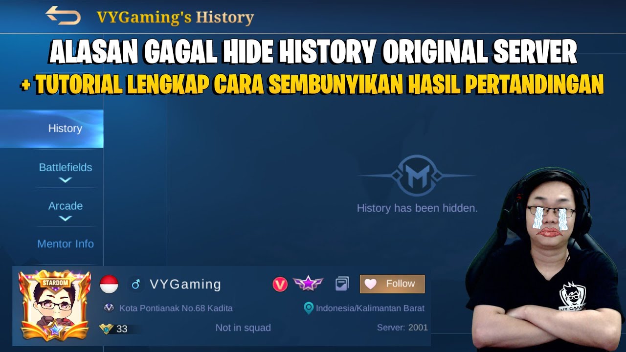 ALASAN KENAPA KALIAN GAGAL HIDE HISTORY ORIGINAL SERVER + TUTORIAL