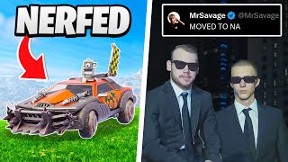 Vehicles NERFED | Savage and Mongraal Move to NA