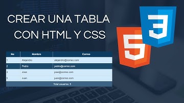 Crear una tabla con HTML y CSS - 2022