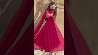 Plain Full Sleeve Anarkali Suit design screenshot 5