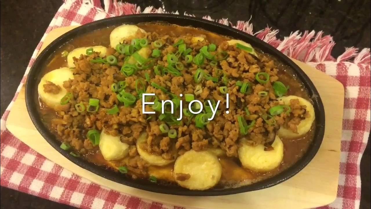 Sizzling Hot Plate Tofu Recipe (铁板日本豆腐) YouTube