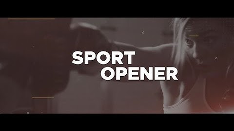 Sports Opener Premiere Pro Templates