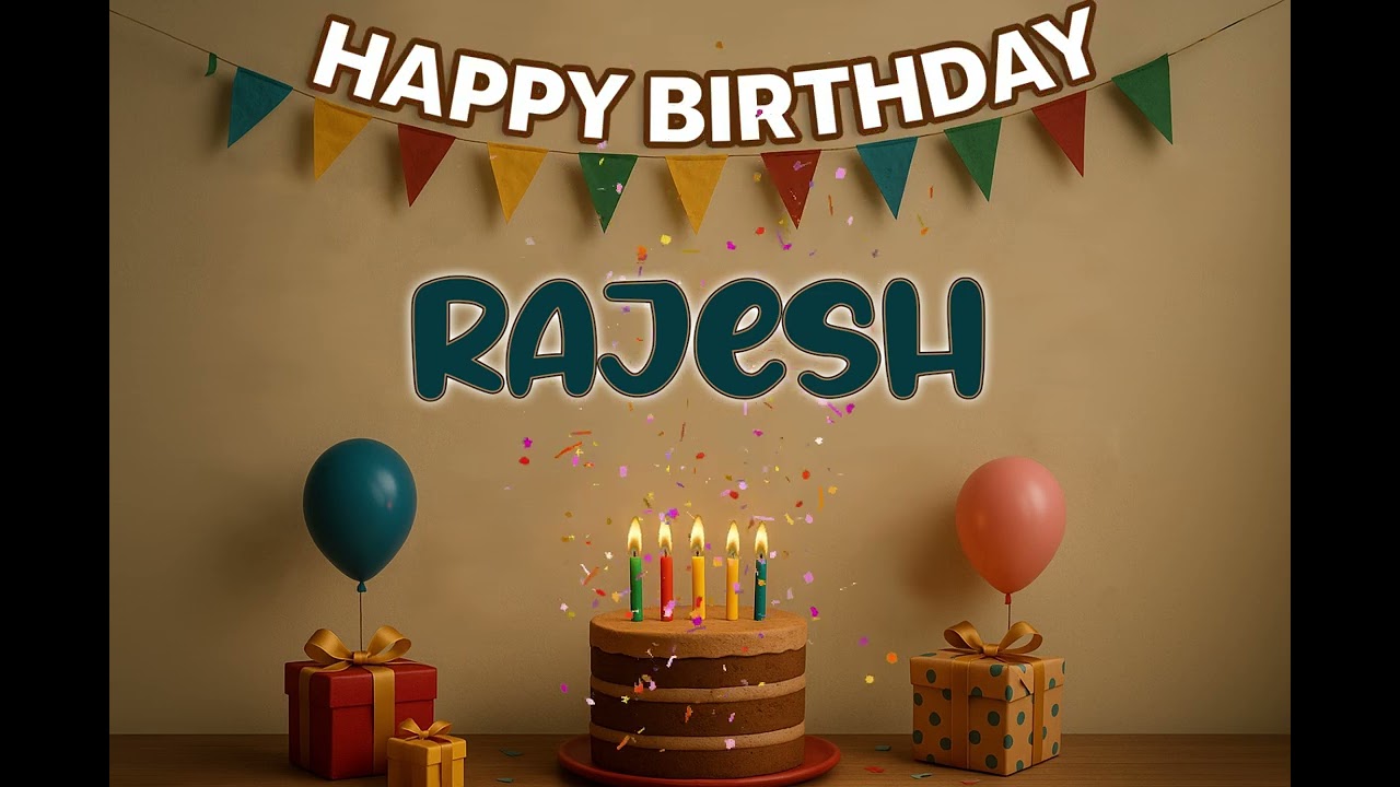 RAJESH’s Happy Birthday Song 🎈 | Custom Track by XBirthdays for Kids & Adults | 2026