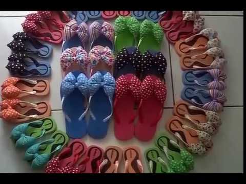 Membuat Sandal Pita Menggunakan Kain Perca YouTube
