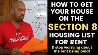 How to list your house for rent on SECTION 8 Housing-landlord