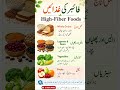 🌾 Fiber Se Bharpoor Ghizayein | High-Fiber Foods Ke Zabardast Fayde #Shorts