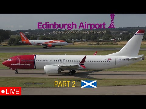 馃敶LIVE Part2 FULL DAY Plane Spotting runway 06 at Edinburgh Airport | 18th of August 2025