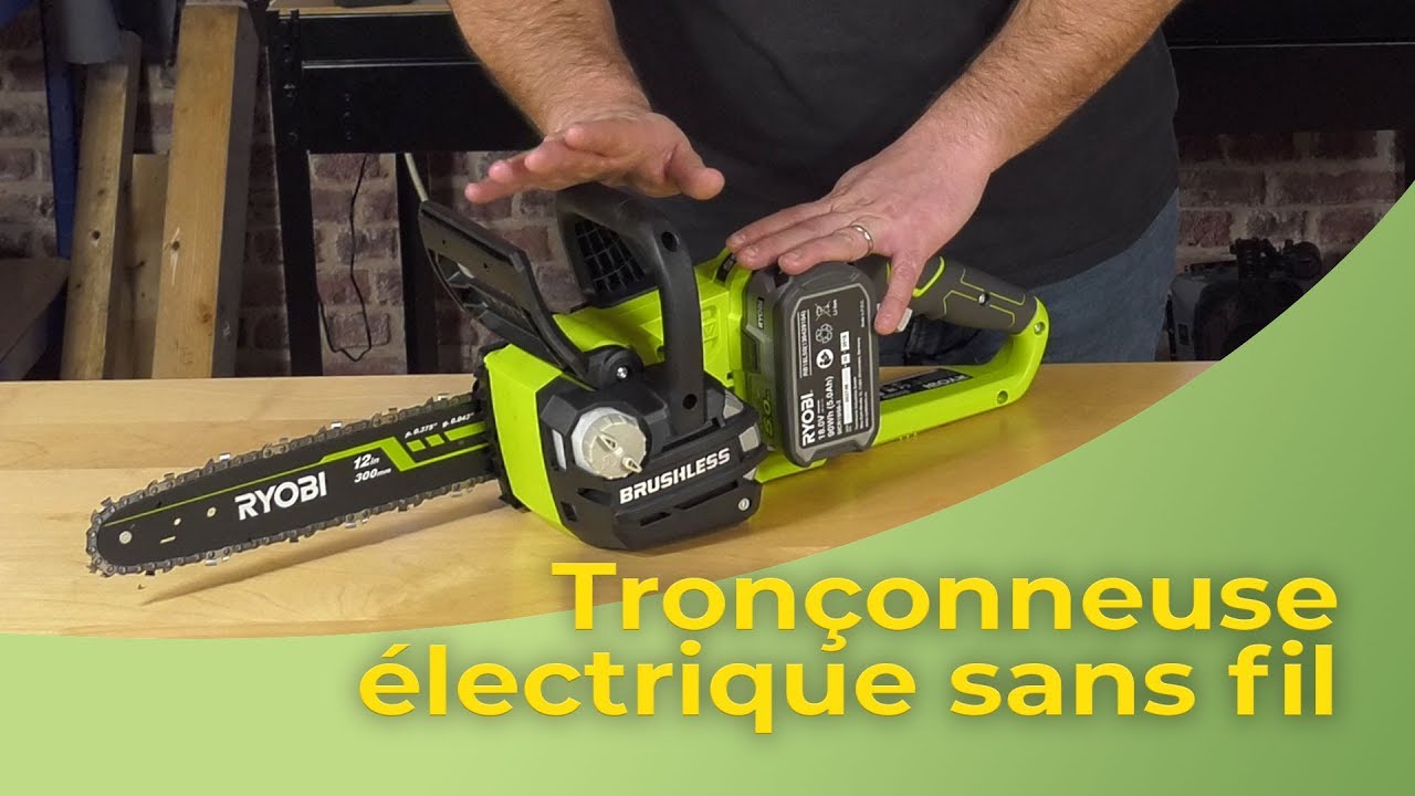 Mini Tronçonneuse Électrique Sans Fil 6 Pouces 36V Tronçonneuse