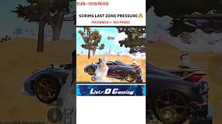 SCRIMS LAST ZONE PRESSURE🔥#bgmi #short #shorts #bgmishorts #shortsfeed