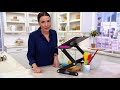 Workez professional adjustable ergonomic laptop stand on qvc