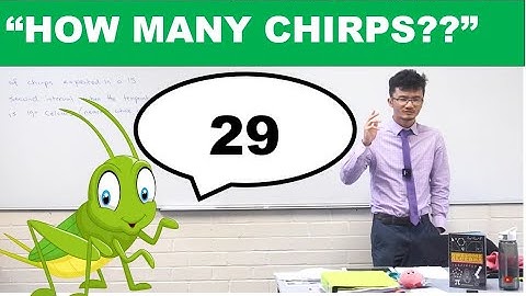 EXPLAINED: How to Solve the Crickets ("Chirping") 2020 HSC Maths Problem