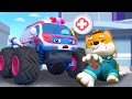 Mechanic Zac Got Hurt! | Ambulance Rescue Team | Car Cartoon | Kids Song | BabyBus - Cars World