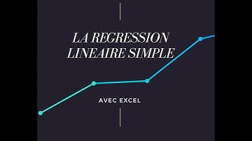 Analyse de données : la régression linéaire simple avec Excel