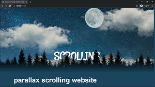 Parallax Scrolling Website Design |How to Make Website using Html CSS & Javascript | #Scrolling