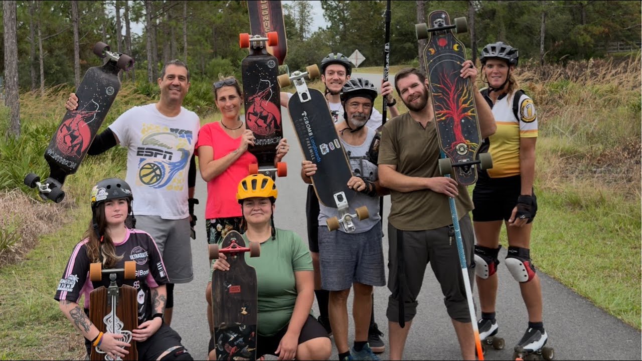 22 mile group ride at Chasing the Sun Skate Camp. Day 284 - 10.11.2025